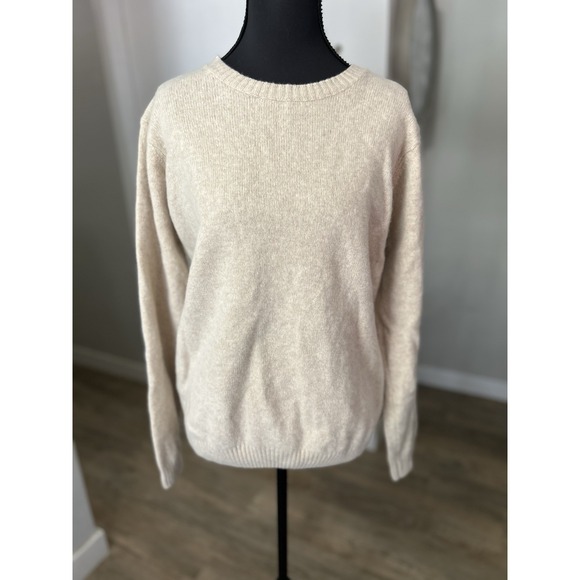 Brandy Melville Sweaters - Brandy Melville‎ Womens Cream Wool Blend Crew Neck Sweater